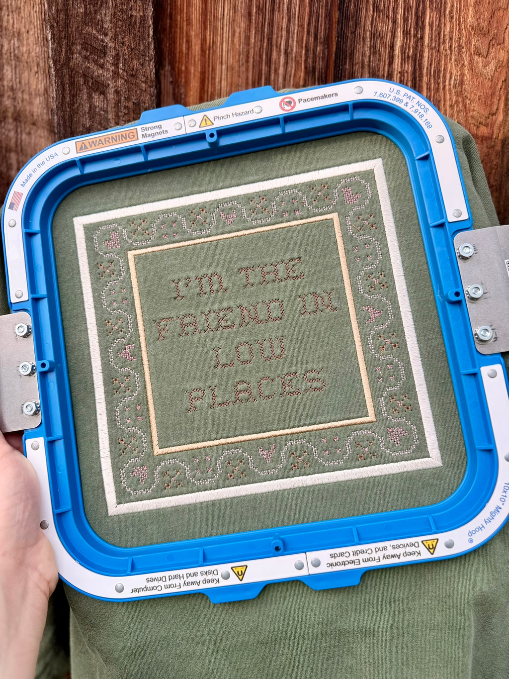 I'm the Friend in Low Places Embroidered Sweatshirt or T-Shirt