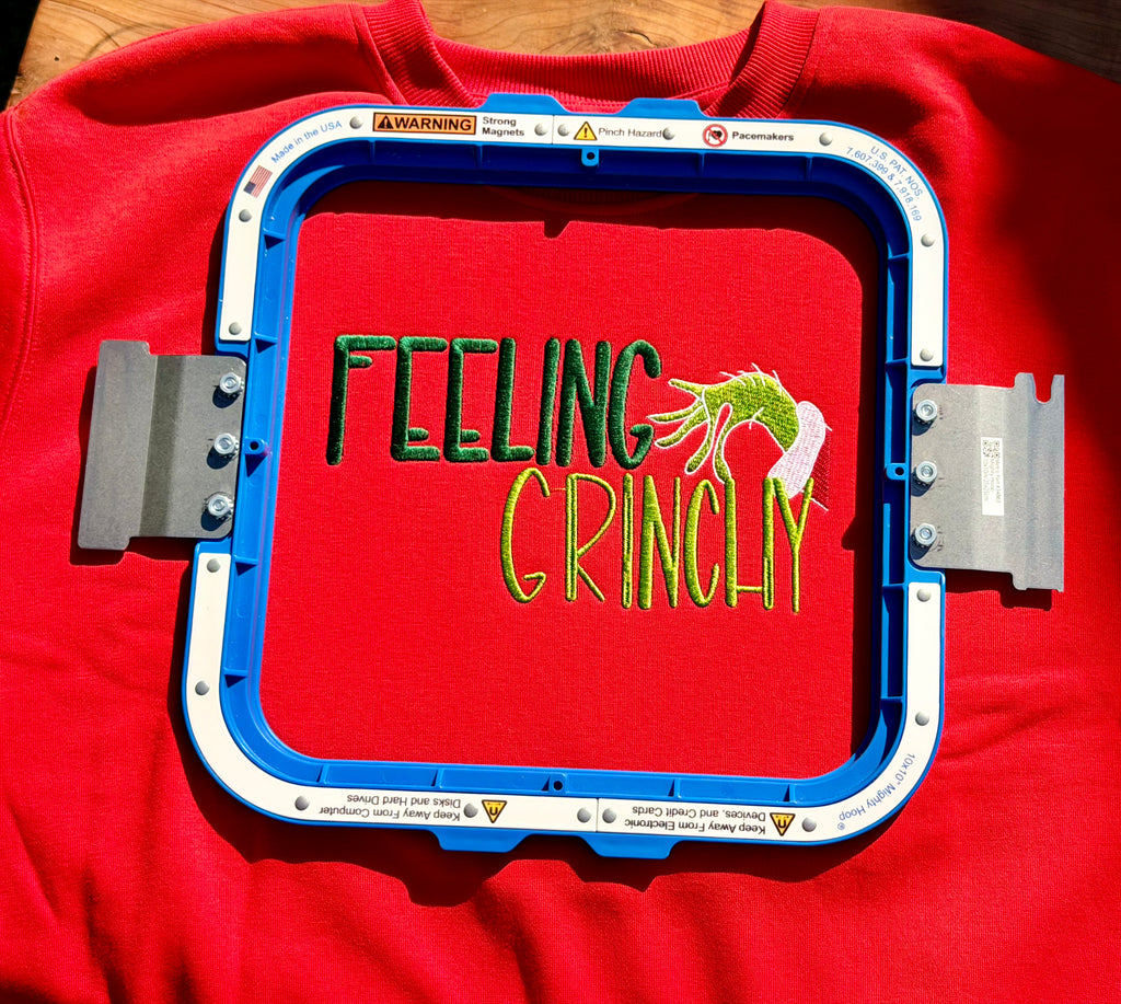 Funny Christmas Embroidered Sweatshirt or T-Shirt
