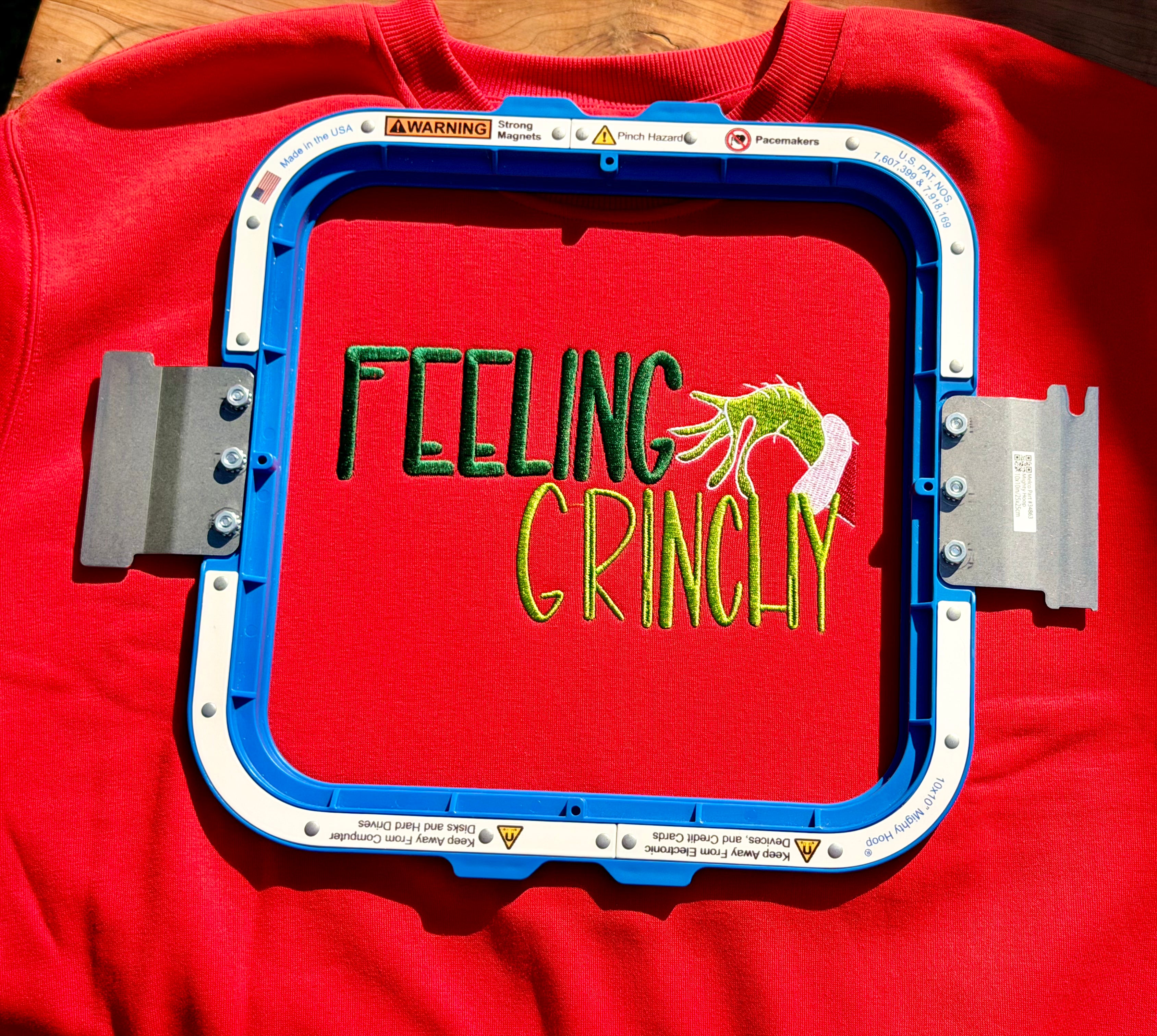 Funny Christmas Embroidered Sweatshirt or T-Shirt