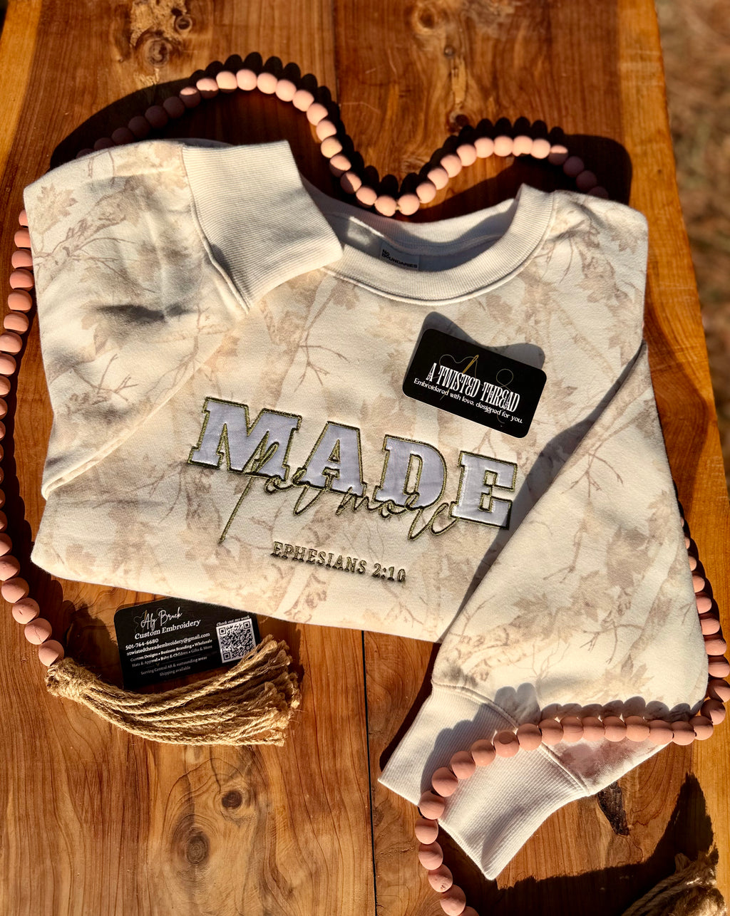 Made for More | Faith-Inspired Appliqué Sweatshirt or T-Shirt