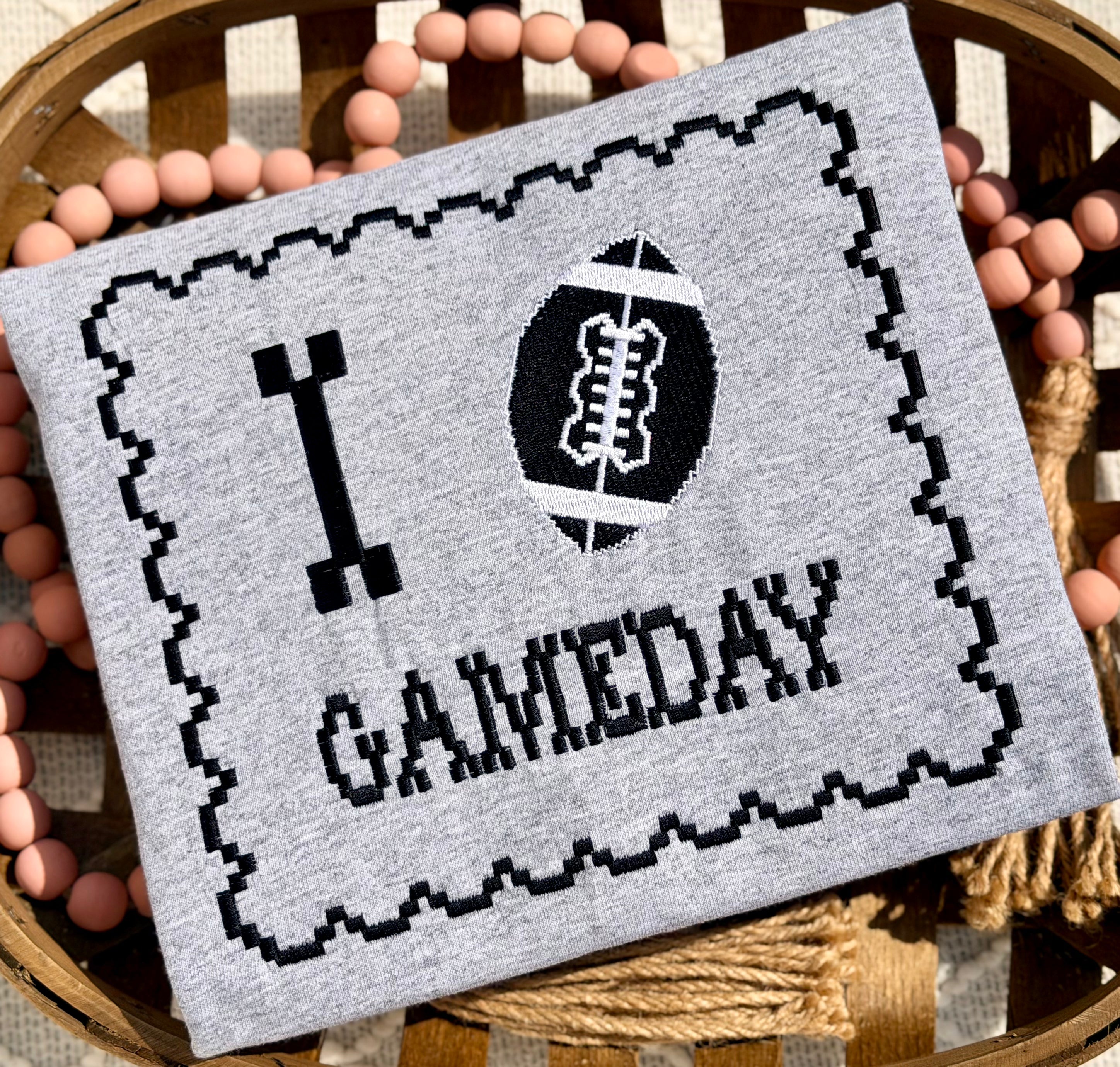 Game Day Embroidered Sweatshirt or T-Shirt 🏈